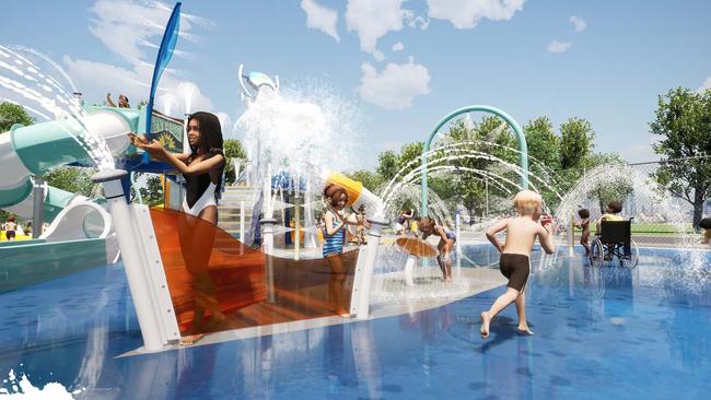 The holiday park will feature a water park, two pools, an outdoor cinema and nature playground. Picture: Supplied