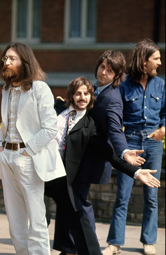 The Beatles, Abbey Road, London, 1969 photography by Linda McCartney. The song sounds even better with Dolby Atmos.