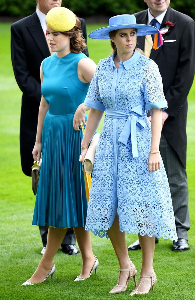 Princess Eugenie and Princess Beatrice. Picture: James Veysey/Shutterstock