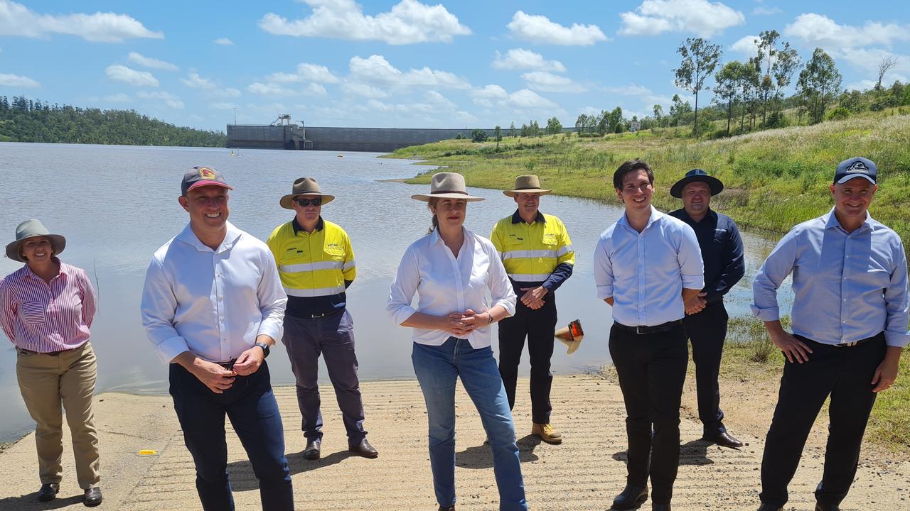 The premier visited Bundaberg on Tuesday morning.