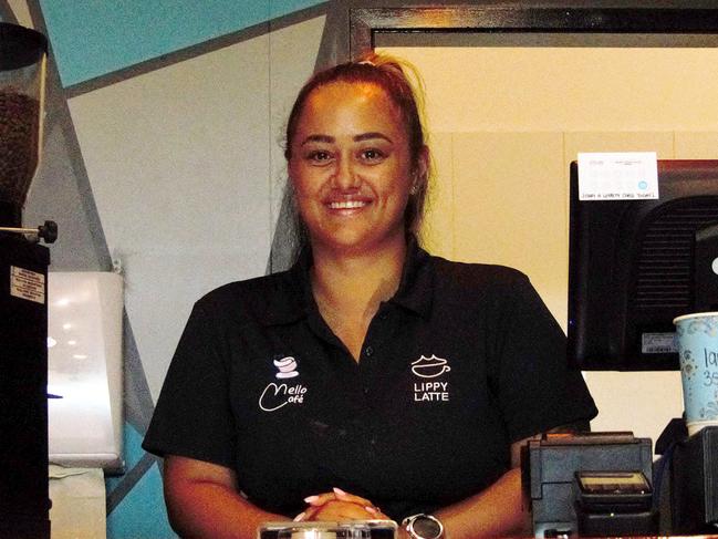 Townsville businesswoman Danielle Davies outside her second store, Lippy Latte.