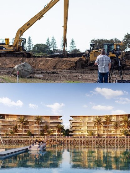 Work has begun on the new Gateway Marina, with an artist's impression showing the future development design.