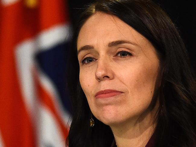 WELLINGTON, NEW ZEALAND - AUGUST 06: Prime Minister Jacinda Adern speaks at a press conference on August 6, 2018 in Wellington, New Zealand. Prime Minister Ardern and her partner Glarke Gayford welcomed their daughter Neve on 21 June 2018. Prime Minister Ardern is the second world leader to give birth in office, and the first elected leader to take maternity leave.  (Photo by Mark Tantrum/Getty Images)