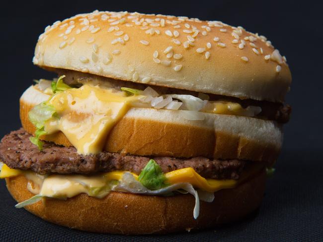 McDonald’s Big Mac hamburger. Picture: AFP PHOTO / Paul J. Richards.