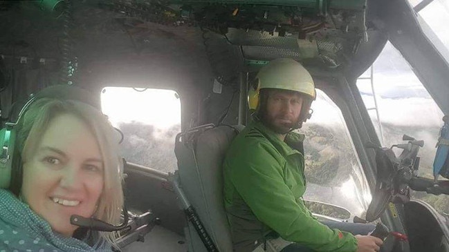 Ian Pullen, pictured with his wife Vicki, was in Australia to fight bushfires. Picture: Supplied.