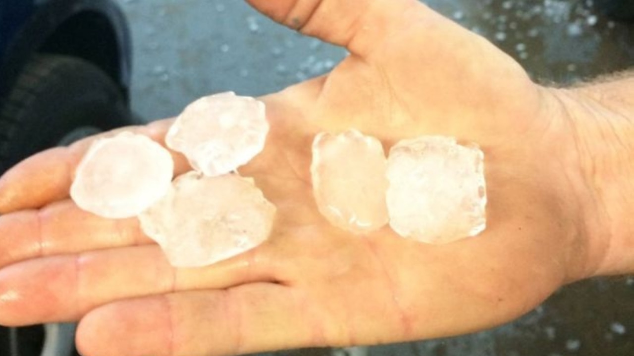 Queensland’s southeast hit by giant hail during super storm