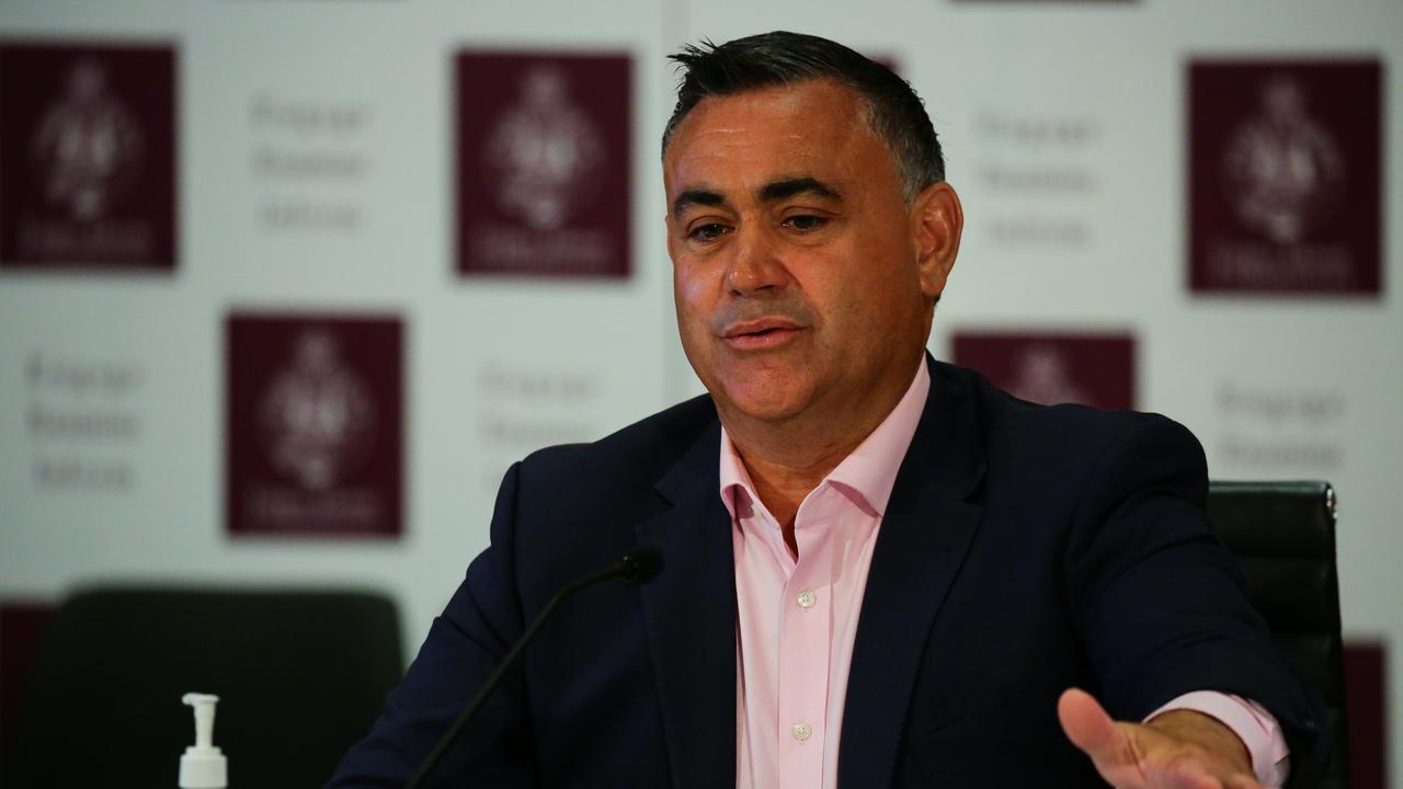 Deputy Premier John Barilaro is also blamed for the ‘maladministration’ of the funds. Picture: NCA NewsWire / Gaye Gerard