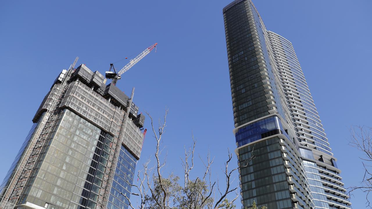 Building under construction on the Gold Coast. Markoski said oversupply was an issue for investors in some Gold Coast suburbs. Photo: Regi Varghese