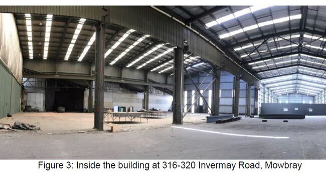 Inside a disused warehouse at 316-320 Invermay Rd, Mowbray. Picture: Launceston City Council