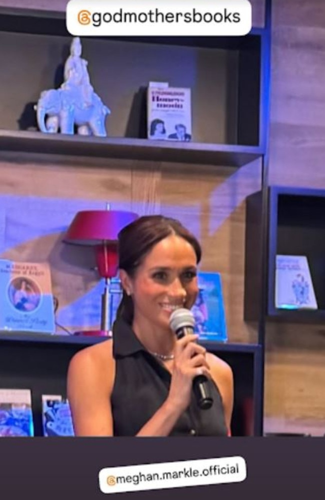 Meghan Markle during the book event. Picture: Instagram