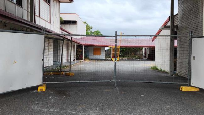 Temporary fencing and demolition notice signs have been erected around the Ambassador Motel site, which will make way for a new Sydney Tools store.