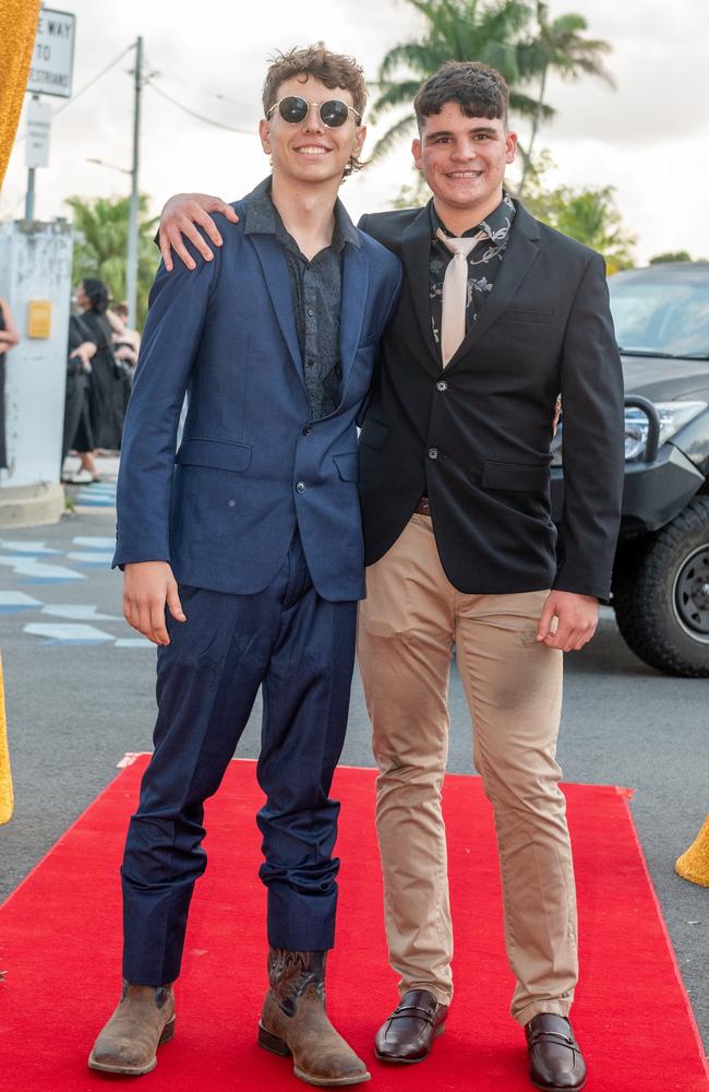 Cody Martin and Noah Gilmore at Mackay Northern Beaches State High School Saturday 7 October 2023 Picture:Michaela Harlow