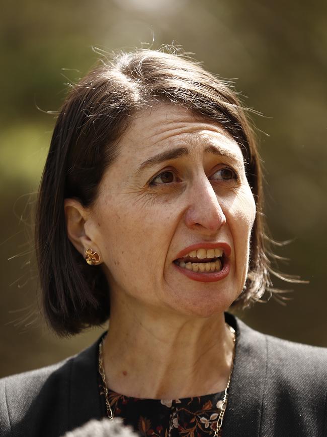 NSW Premier Gladys Berejiklian on Wednesday... Picture: Ryan Pierse