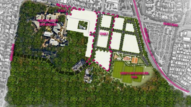 The master plan overview for Carseldine Urban Village as of May 2018.