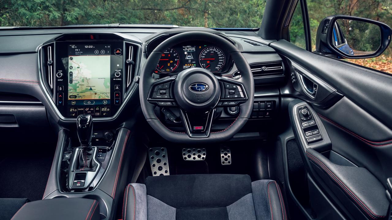 The 2022 Subaru WRX tS has a huge touchscreen and impressive materials.