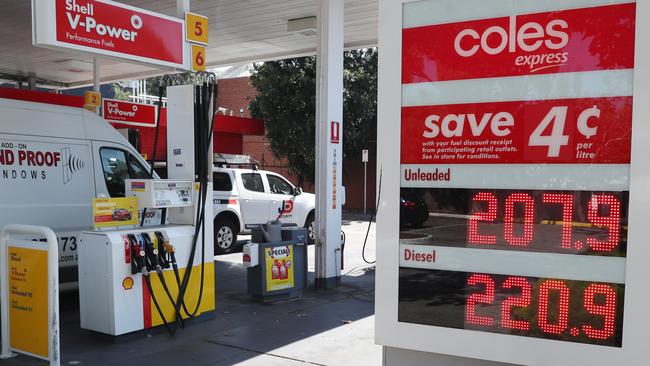 A fuel excise cut for the next six months will leave a multi billion dollar hole in revenue which otherwise would have gone towards Australian roads. Picture: David Crosling