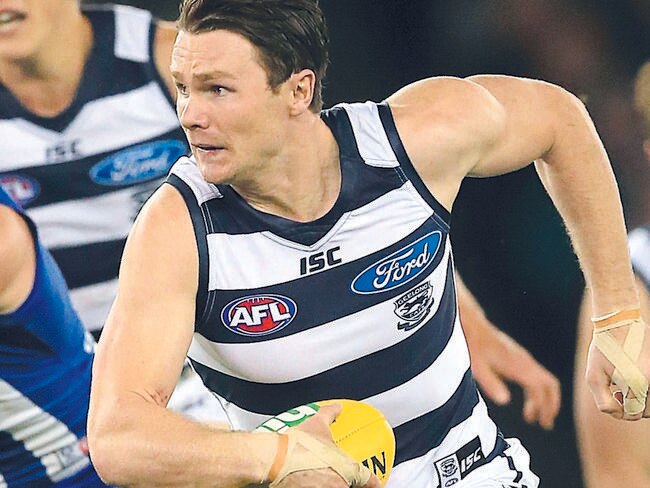AFL Round 12 : Geelong v North Melbourne Patrick Dangerfield out of the centre Picture:Wayne Ludbey