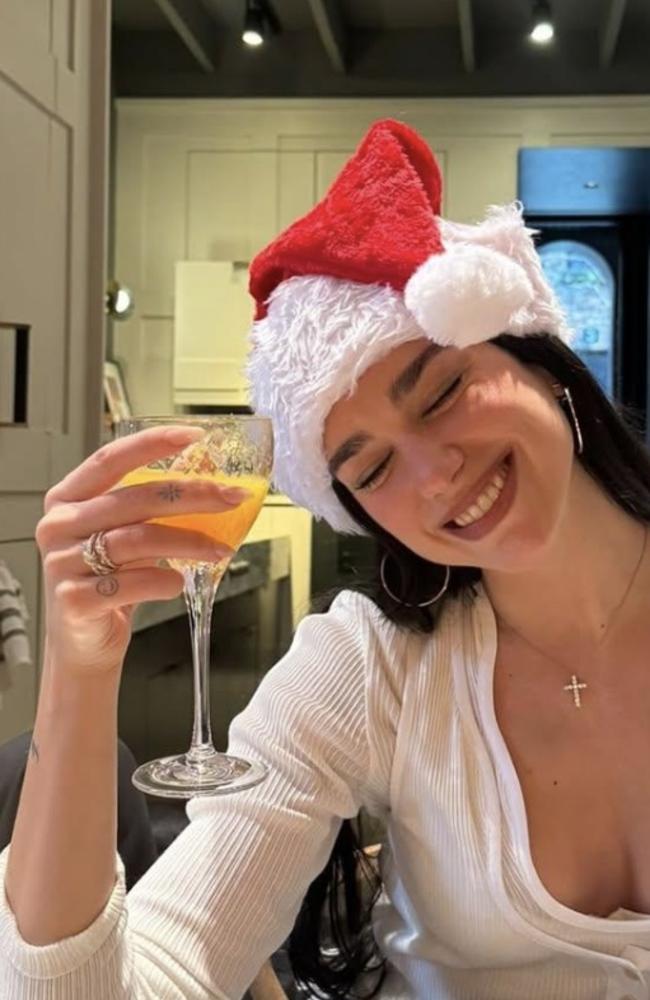 Lipa low key shared photos of her ring over Christmas.