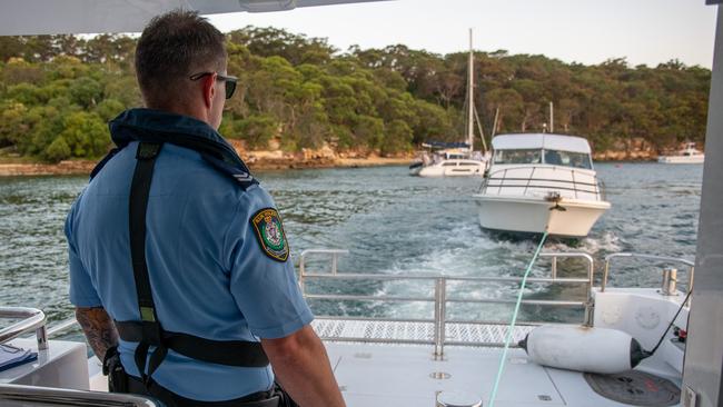 MAC officers towed the skipper’s boat to a safe location after he blew a positive breath test. Picture: Thomas Lisson