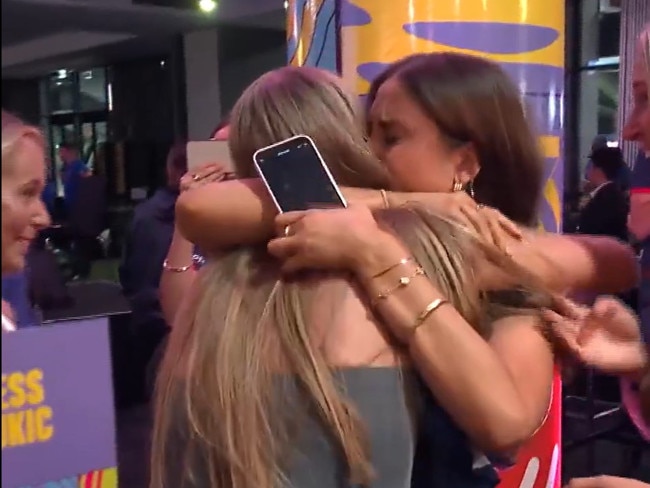 Jacinta Hose after hearing her name called. Picture: AFL.com.au