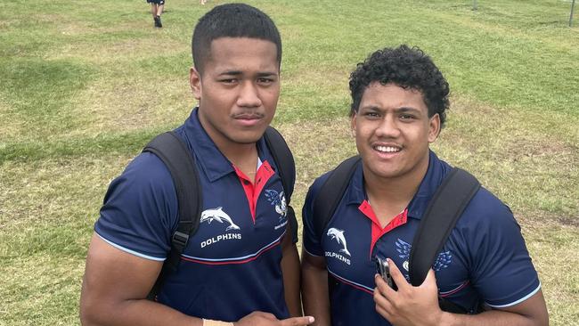 Loka Toia and John Fineanganofo of Redcliffe SHS.