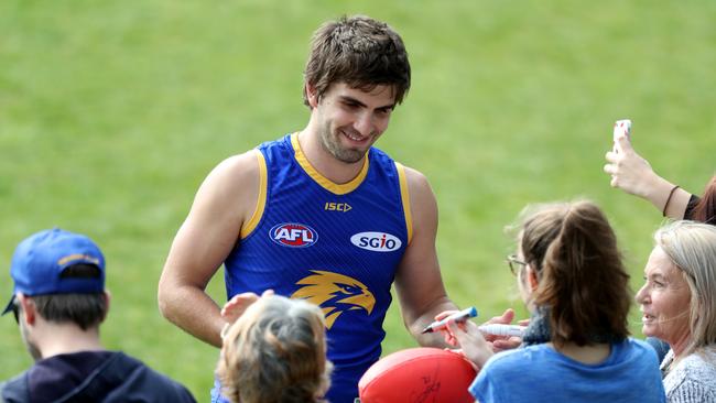 Andrew Gaff is available for selection at West Coast for this week’s grand final rematch. Picture: AAP Image/Richard Wainwright.