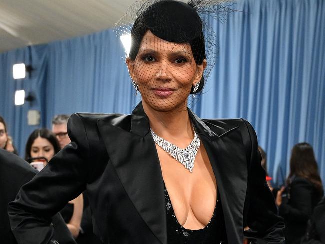 US actress Halle Berry arrives for the 2025 Met Gala at the Metropolitan Museum of Art on May 5, 2025, in New York. The Gala raises money for the Metropolitan Museum of Art's Costume Institute. The 2025 Met Gala is themed 
