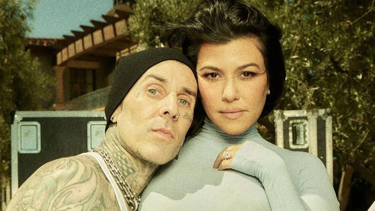 Kourtney Kardashian and Travis Barker.