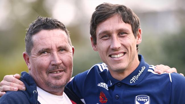 MARK MILLIGAN AND HIS DAD Terry Picture:Wayne Ludbey