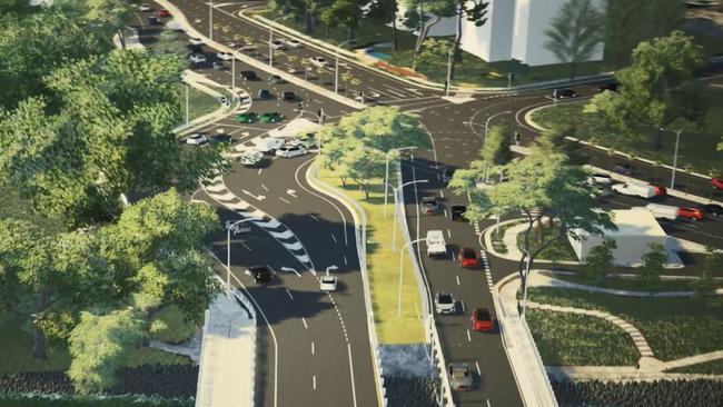 The expansion would reduce the traffic bottleneck. Source: Gold Coast City Council