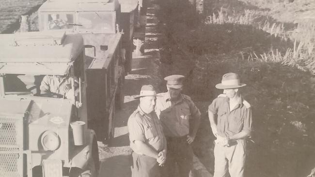 Caloundra school student Lillie Sullivan's great grandfather John Edward Sullivan served as a truck driver in New Guinea in WWII.