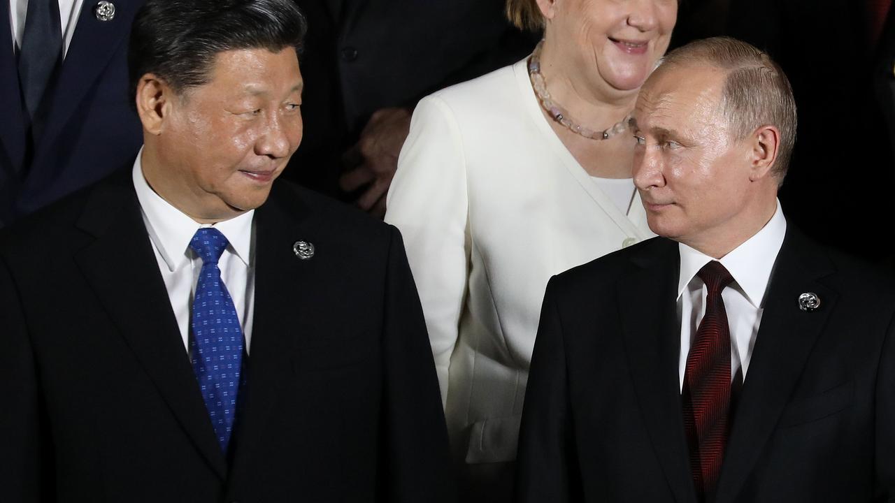 Russian President Vladimir Putin and Chinese President Xi Jinping. Picture: Dominique Jacovides/AFP