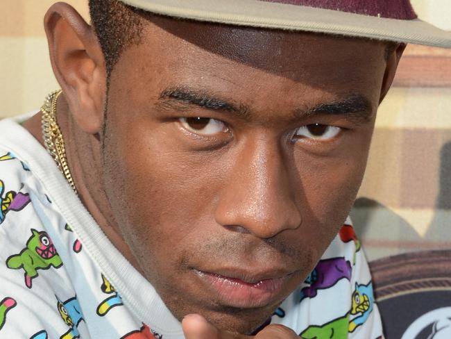 HOLLYWOOD, CA - AUGUST 04: Rapper Tyler, The Creator arrives at the Comedy Central Roast of Roseanne Barr at Hollywood Palladium on August 4, 2012 in Hollywood, California. (Photo by Frazer Harrison/Getty Images)