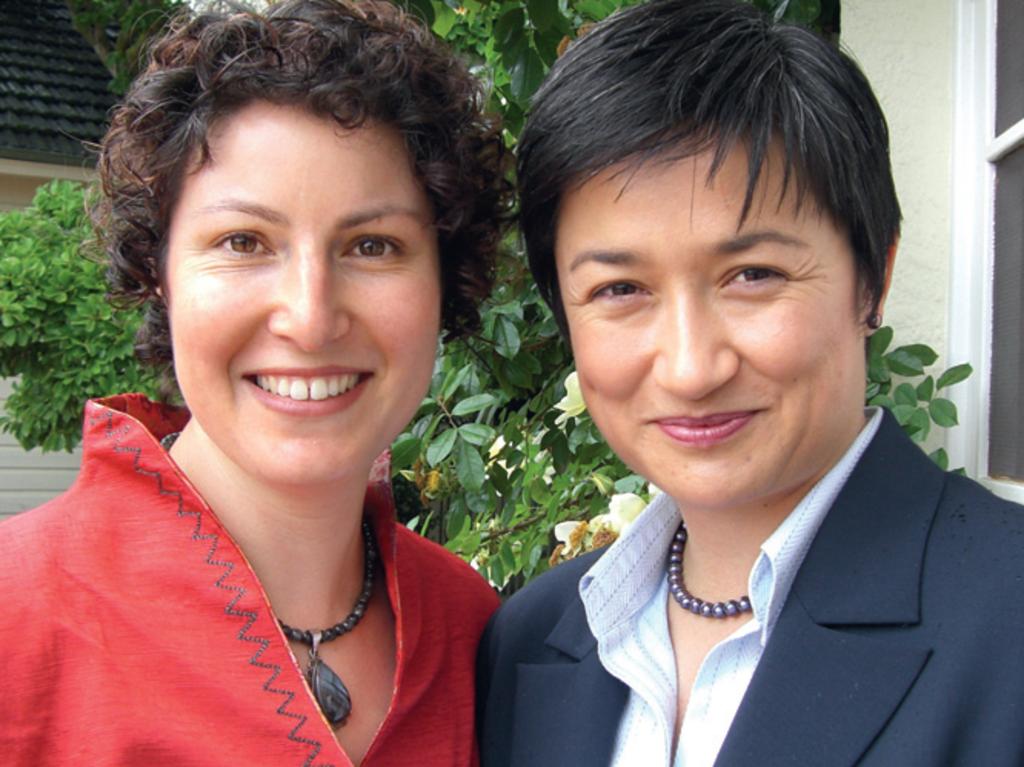 Senator Penny Wong and her partner Sophie Allouache in an undated photo. Picture: Supplied