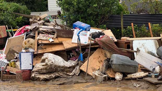 Flood-affected Tweed residents are asked to keep their rubbish for collection on the kerbside.