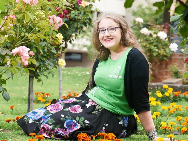 Volunteer Ally Finnis, 22, in the Cave Gardens, Mount Gambier, has become a Headspace ambassador as part of the Federal Government making a $47 million announcement for additional funding for the mental wellbeing young Australians. PICTURE Frank Monger