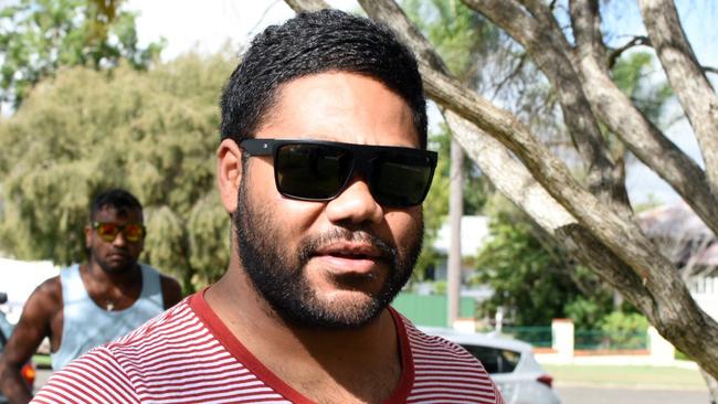 Former NRL player Chris Sandow arrives at the Murgon Magistrates Court in Murgon.