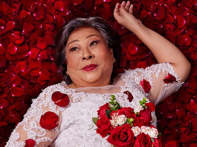 Embargo 1/8/24. OzAsia Festival. Koh Chieng Mun in Por Por's Big Fat Surprise Wedding, by Singapore Theatre Company. Picture: Supplied by Adelaide Festival Centre.,