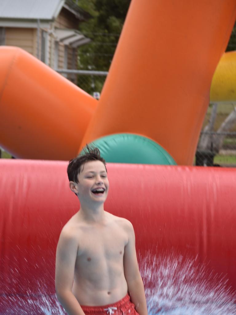 PARTY TIME: There were plenty of splatters and splashes at Dalby's pool party on Saturday.