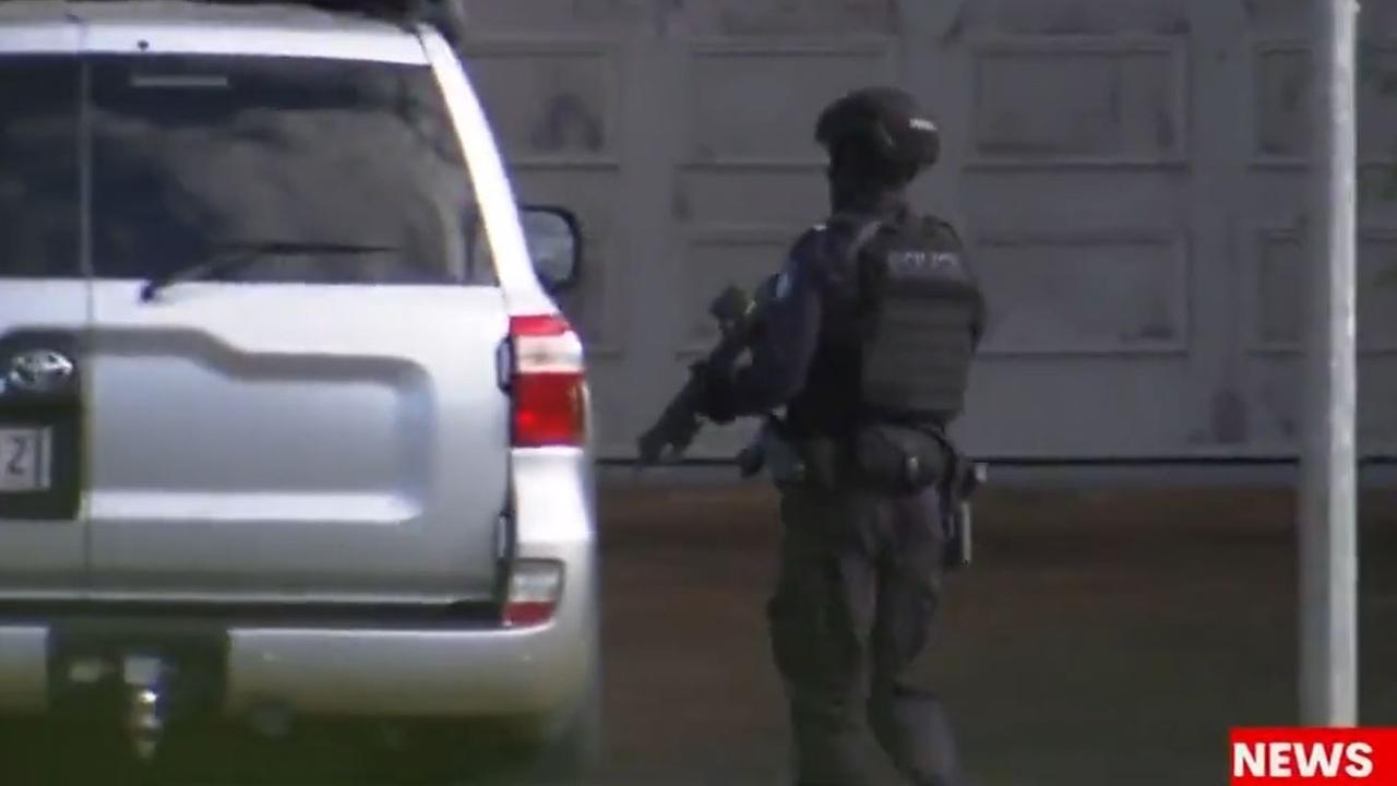 Negotiations with the wanted man continue. Picture: 7 News
