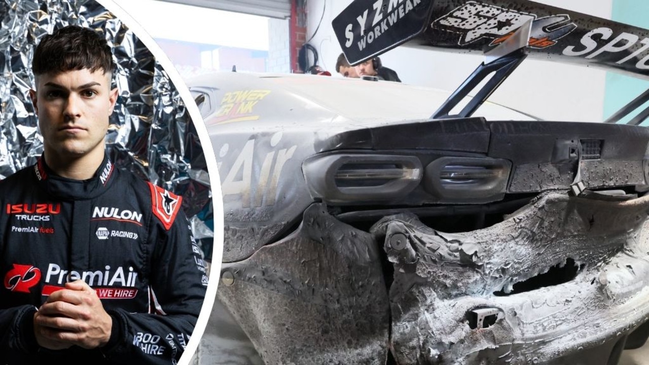 ‘Inside of the car’: Golding escapes Supercars blaze at testing