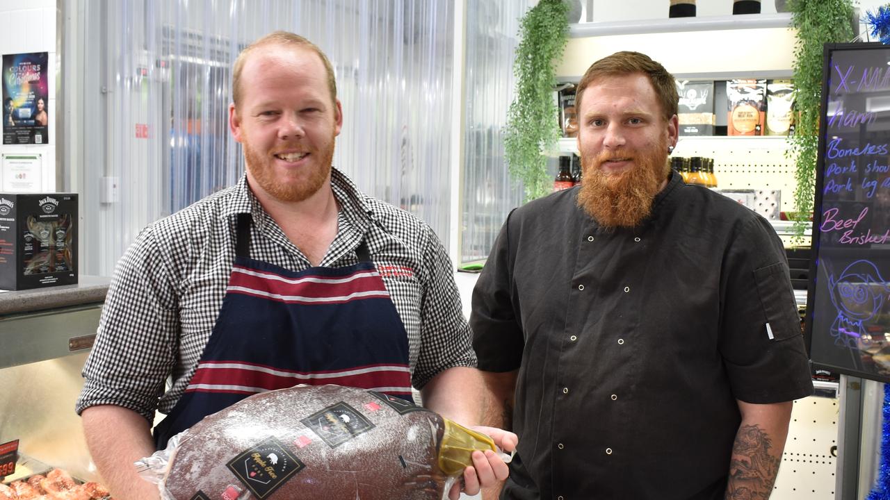 Douglas McKenzie and Brendan Turnbull of Ipswich Quality Meats.