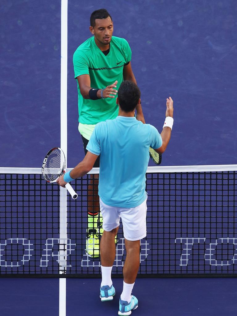 Djokovic and Kyrgios have played just twice, both in 2017 and both resulting in victories to the Aussie.