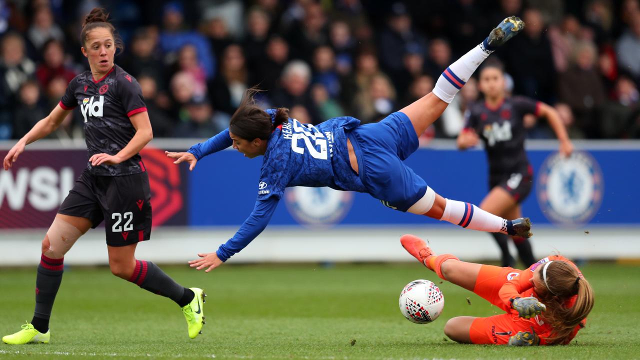 Sam Kerr made her Chelsea debut and it was  eventful 