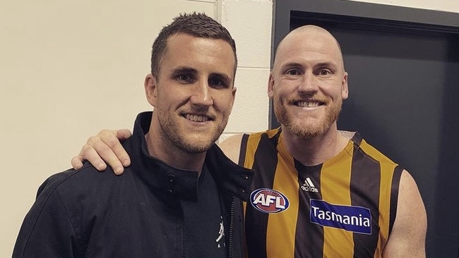 Jarryd Roughead (right) and his brother Cameron Roughead. Picture: Supplied