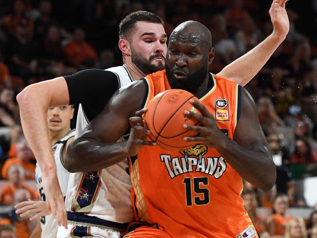 Nathan Jawai of the Cairns Taipans has signed for the Darwin Salties. Picture: Albert Perez