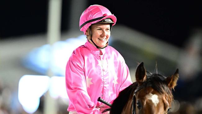 Vein Girl wins The Debut for trainers Chris and Corey Munce and jockey Cejay Graham. Picture: Grant Peters - Trackside Photography