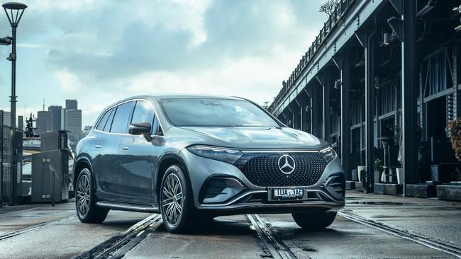 The Mercedes-Benz EQS is the brand’s new flagship electric SUV. Picture: Thomas Wielecki