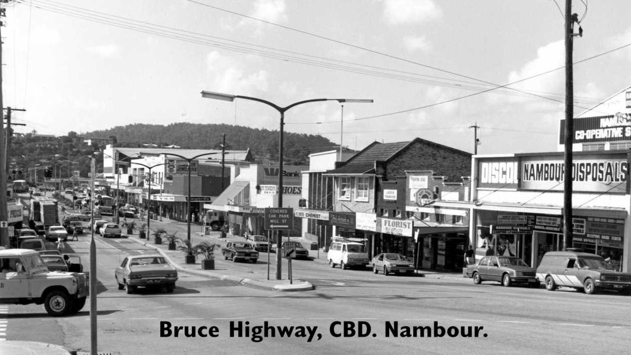 The Bruce Highway through the Nambour CBD Pic: Hervey Bay Historical Village and Museum