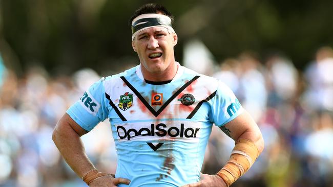 Shark's Paul Gallen is considering coming out of rep retirement. Picture: Gregg Porteous